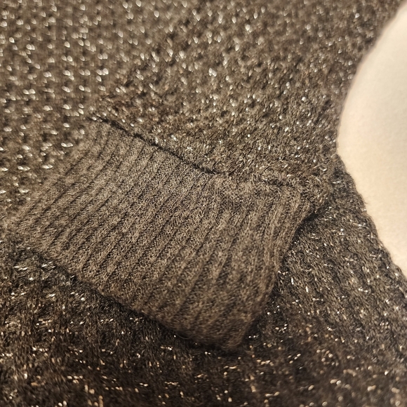 Velvet by Graham & Spencer Shimmery Knit Henley Sweater - Picture 5 of 10